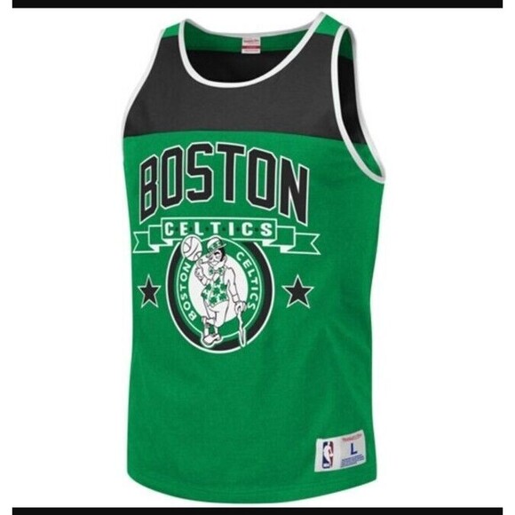 Boston Celtics Mitchell & Ness Color Blocked Tank Adult M SLEEVELESS @L3 - Picture 1 of 10
